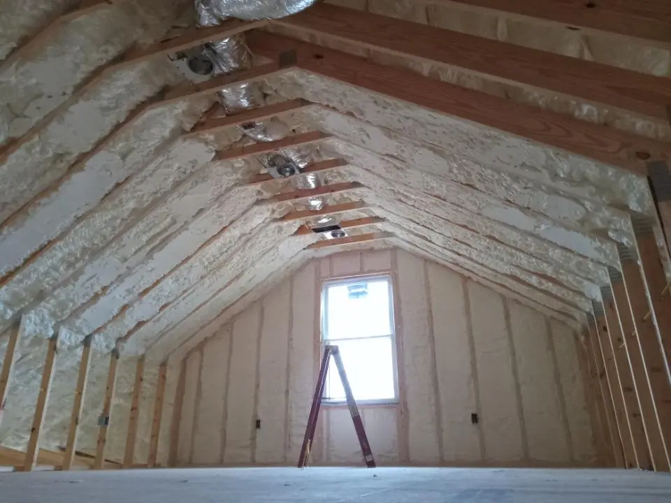 Spray foam roofing application for Crawl Space Insulation project in Gainesville